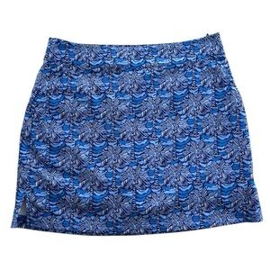 Vineyard Vines Royal Ocean Palmetto Print Tennis/Golf Skort. Size 4